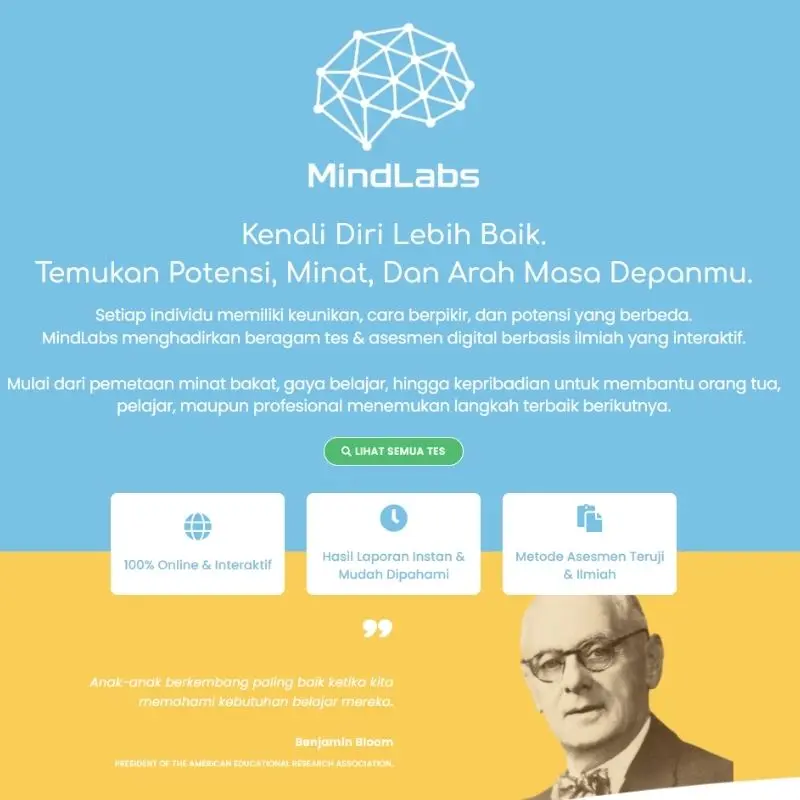 MindLabs interactive web design portfolio - Andi Winata